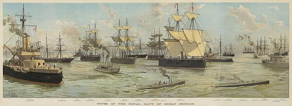 Types of the Royal Navy of Great Britain (chromolitho)