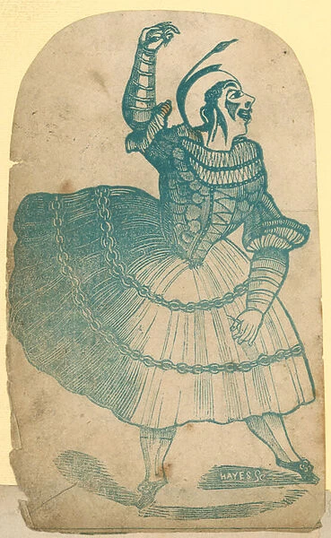 Unidentified clown or jester (engraving)