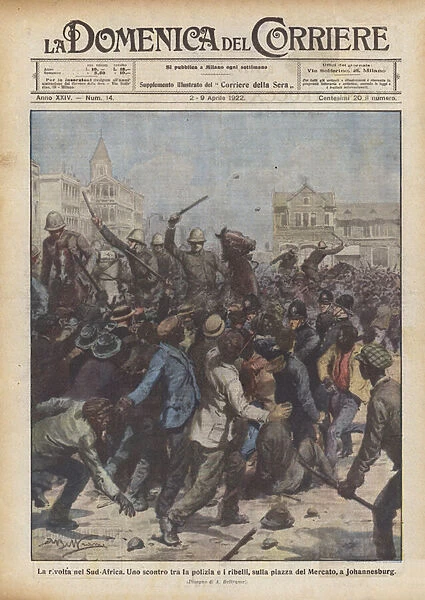The uprising in South Africa (Colour Litho)