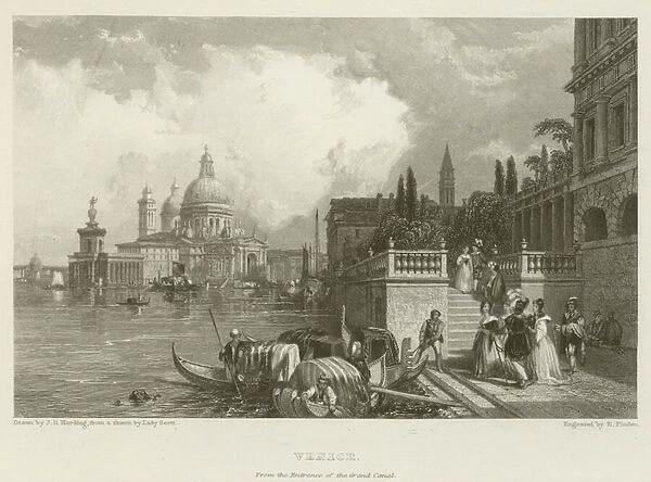 Venice, from the Entrance of the Grand Canal (engraving)
