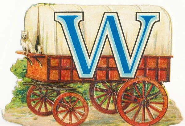 W: Wagon. 6346602 W: Wagon by Unknown Artist, (19th century); 7x6 cm; (add.info.