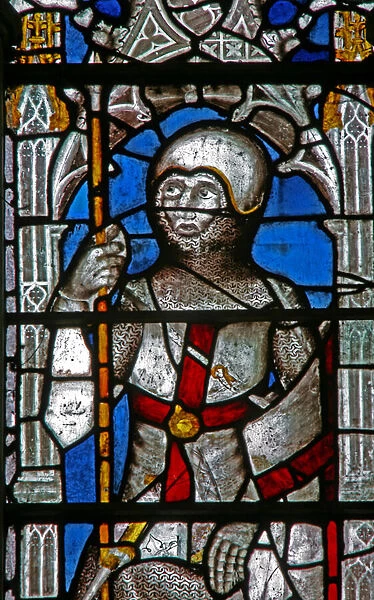 Window Ew depicting St George (stained glass)