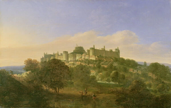 Windsor Castle from the South (oil on canvas)