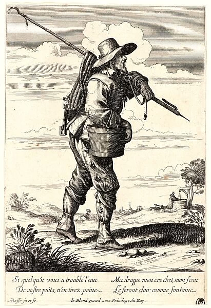 Abraham Bosse (French, 1602 - 1676). Le Nettoyeur de Puits, 17th century. Etching