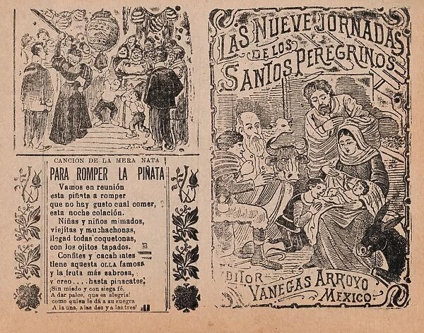 Two advertisments printed, same sheet, materials published, Vanegas Arroyo, left