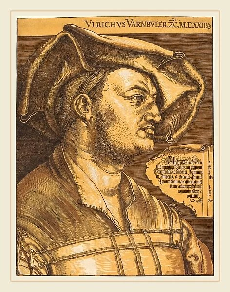 Albrecht Durer (German, 1471-1528), Ulrich Varnbuler, 1522, chiaroscuro woodcut