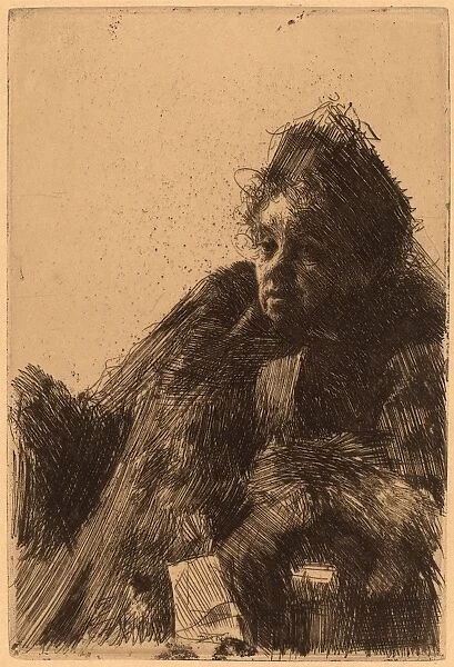 Anders Zorn, Madame Simon, II, Swedish, 1860 - 1920, 1891, etching