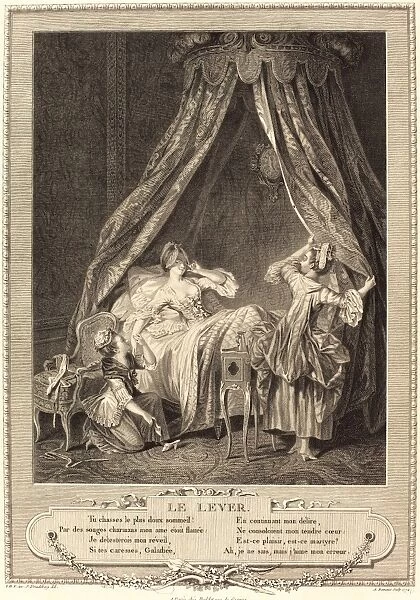 Antoine Louis Romanet after Sigmund Freudenberger, French (1742-1810 or after), Le lever