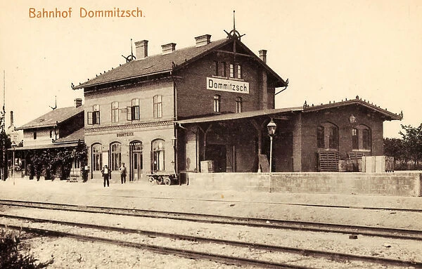 Bahnhof Dommitzsch 1912 Landkreis Nordsachsen