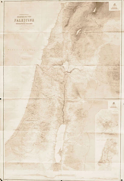 etc Bartholomew map Palestine 1900