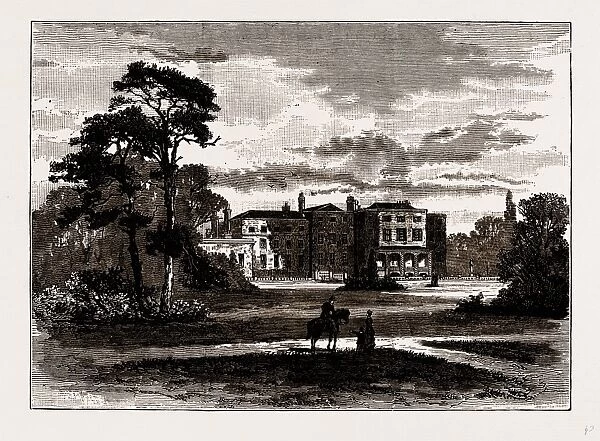 BENTLEY PRIORY, from a View taken in 1849, UK, engraving 1881 - 1884