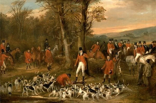 The Berkeley Hunt, 1842: The Death Signed and dated, lower right: F