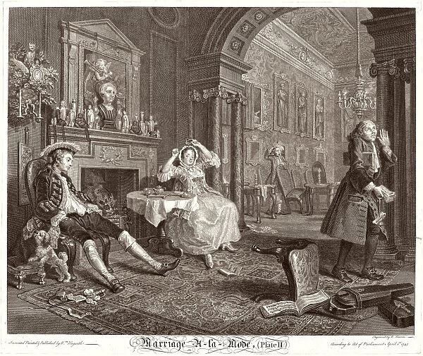 Bernard Baron after William Hogarth (French, 1696 - 1762), Marriage a la Mode: pl