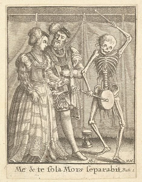 Bridal pair Dance Death 1651 Etching second state