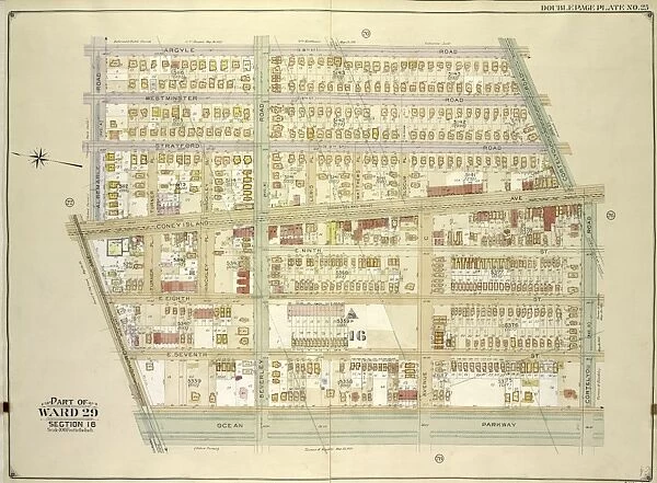 Brooklyn, Vol. 5, Double Page Plate No. 25; Part of Ward 29, Section 16; Map bounded