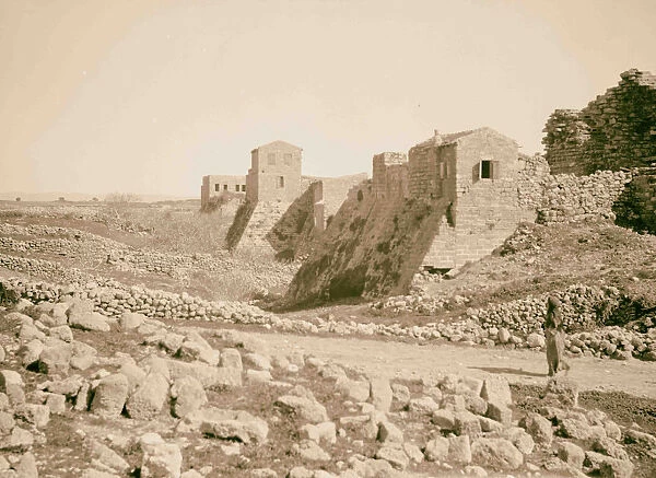 Caesarea Castle well preserved glace 1920