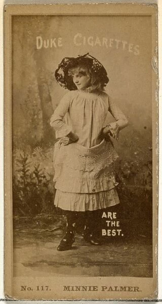 Card Number 117, Minnie Palmer, Actors, Actresses series, N145-6, issued, Duke Sons & Co