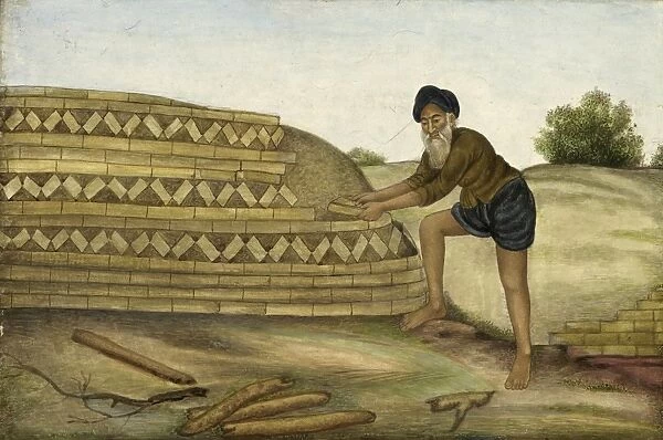Castes and tribes of India, A brickmaker. Tashrih al-aqvam, an account of origins
