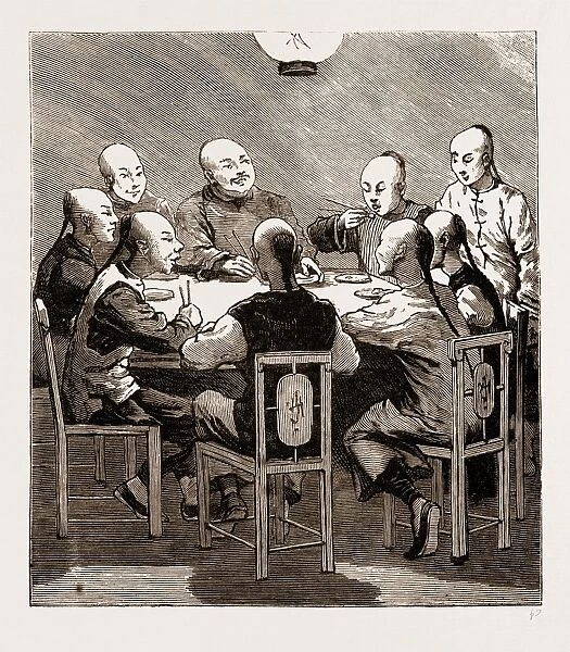 A Chinese Dinner Party, China, 1881