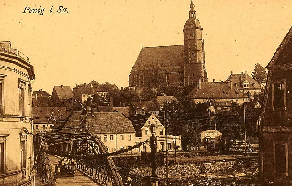 Churches Penig Buildings Bridges 1921 Landkreis Mittelsachsen