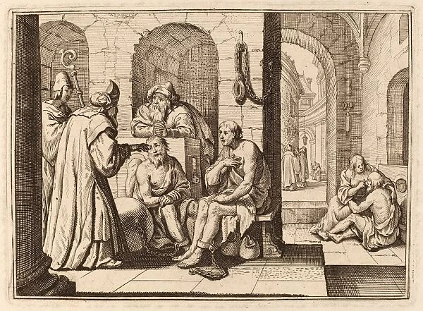 Conrad Meyer, Consolation of the Imprisoned, Swiss, 1618 - 1689, etching with engraving