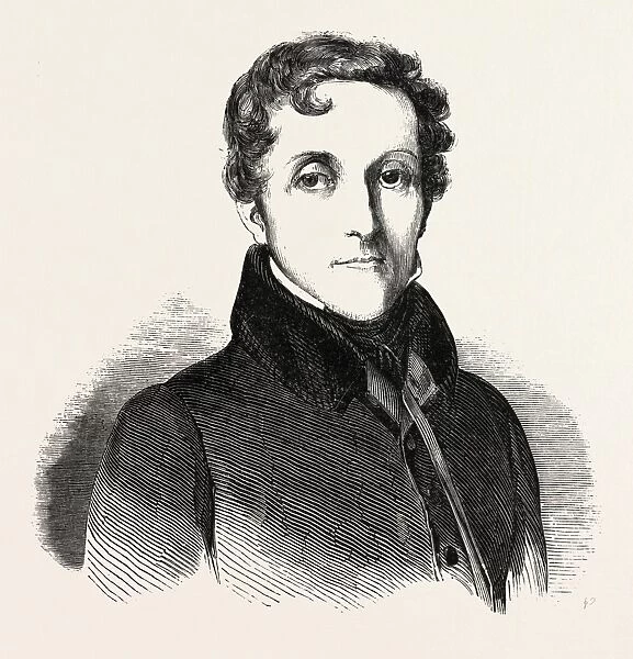 Count Louis-Mathieu Mole, 1781 - 1855, a French politician. France. Engraving