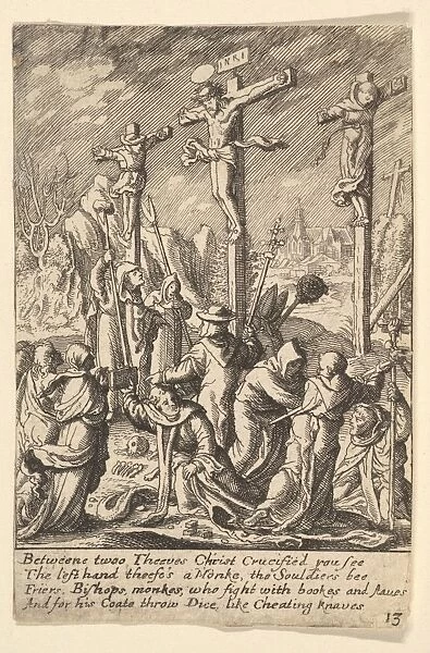 Crucifixion 1625-77 Etching state Sheet 3 9  /  16