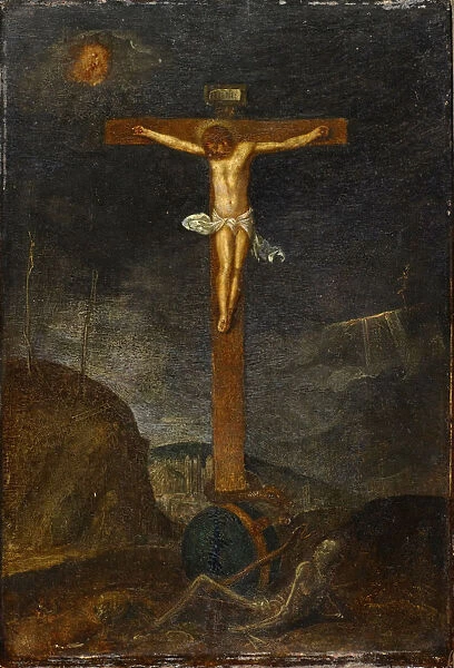 Crucifixion Christ Allegorical Accompaniment