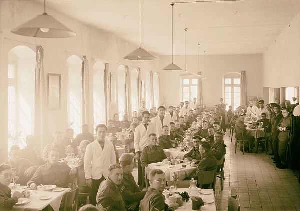 Dining Hall Y hostel old post office 1940 Jerusalem