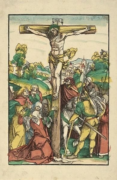 Drawings Prints, Print, Crucifixion, restrike?, Artist, Hans Schaufelein, German, Nuremberg, ca