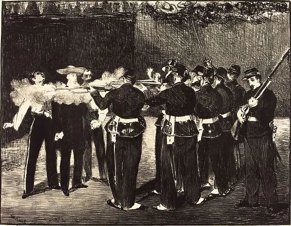 Edouard Manet (French, 1832 - 1883), Death of Maximilian at Queretaro (L executionde