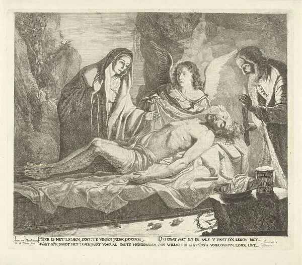 Entombment of Christ, Guillaume Duvivier (17e eeuw), c. 1660 - c. 1670