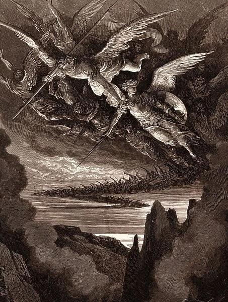 The Fallen Angels on the Wing, by Gustave Dore