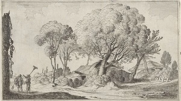 Farms between trees, Gillis van Scheyndel (I), 1605 - 1653