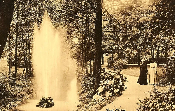 Fountains Bad Elster Esplanades 1899 Vogtlandkreis