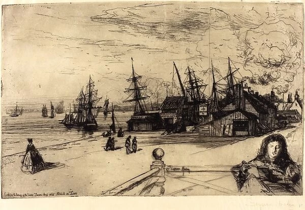 Francis Seymour Haden, British (1818-1910), Yacht Tavern, Erith, 1865, etching (zinc)