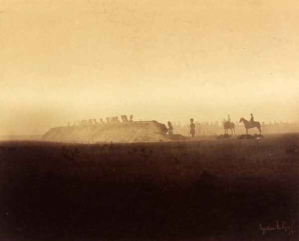 Gustave Le Gray, Cavalry Maneuvers, Camp de Chalons, French, 1820 - 1884, 1857
