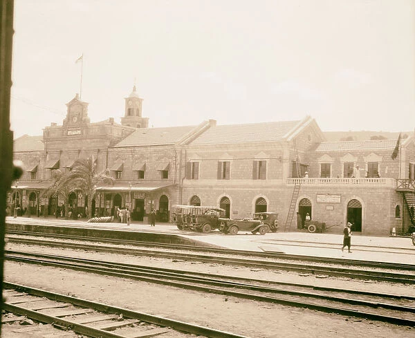 Haifa railroad station 1925 Israel