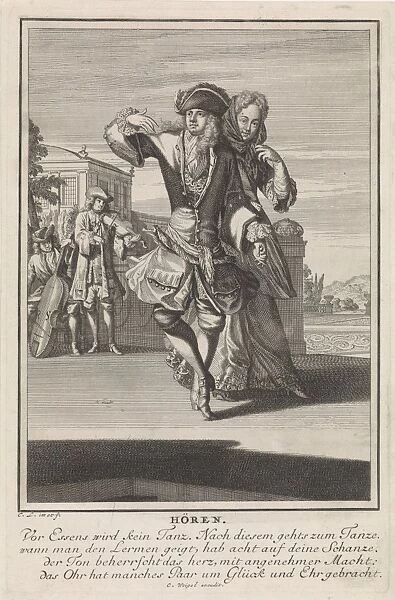 Hearing, Caspar Luyken, 1698 - 1702