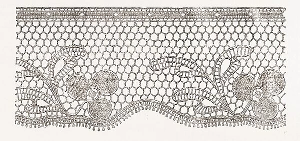 Imitation of Real Lace, Needlework, 19th Century Embroidery