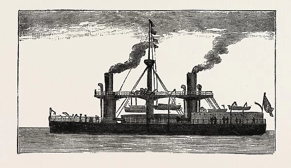 The Italian Ship Duilio, 1882