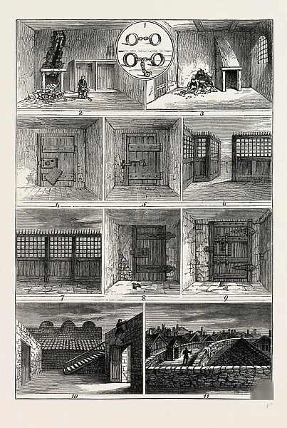 JACK SHEPPARDs ESCAPES. London, UK, 19th century engraving