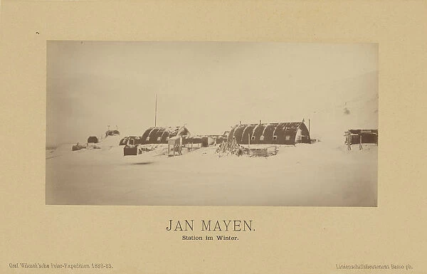 Jan Mayen Station im Winter Linienschiffs-Lieutenant