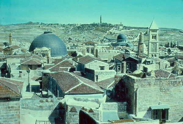 Jerusalem Moriah Olivet 1950 Israel