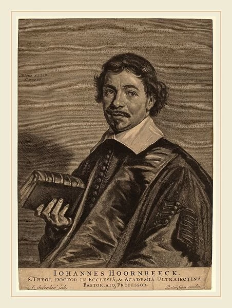 Jonas Suyderhoff (Dutch, c. 1613-1686), Johannes Hoornbeeck, engraving