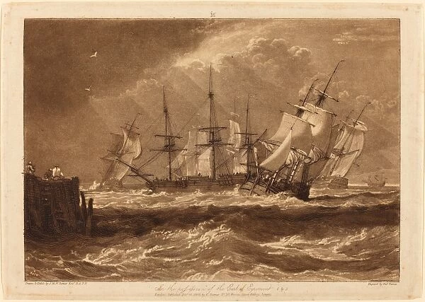 Joseph Mallord William Turner and Charles Turner (British, 1775 - 1851), Ships in