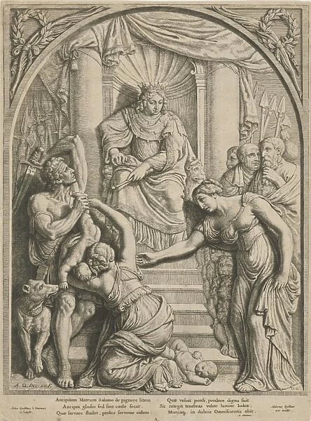 Judgment of Solomon, Hubert Quellinus, Arnoldus Montanus, 1655 - 1668