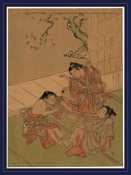 Kubihiki, Neck tug of war. Kitao, Shigemasa, 1739-1820, artist, [between 1770 and 1773]