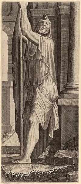 Lambert Suavius (Flemish, c. 1510 - 1567), Saint Matthias (?), engraving