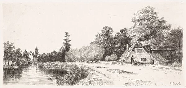 Landscape near Baambrugge, The Netherlands, Elias Stark, 1887